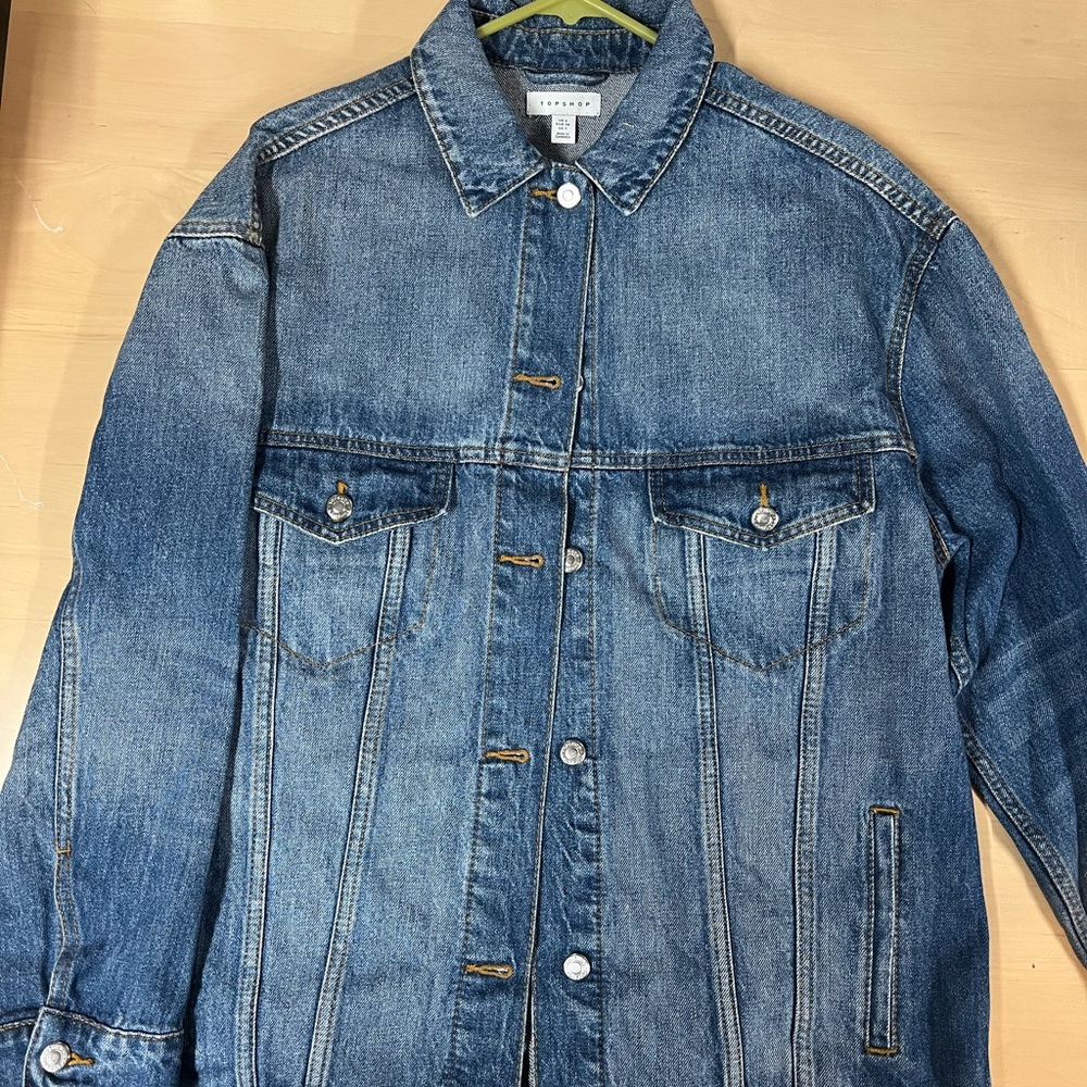 Topshop Classic Denim Jacket - Medium Wash